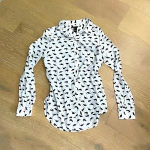 Forever21 Dinosaur Button Down Blouse